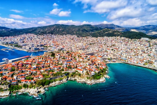 Vista panoramica di Kavala