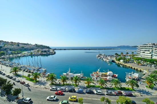 Porto e lungomare di Kavala