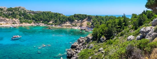 Anthony Quinn Bay. Rhodes, Greece