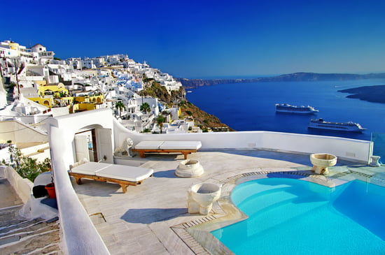 Santorini: vista sulla caldera