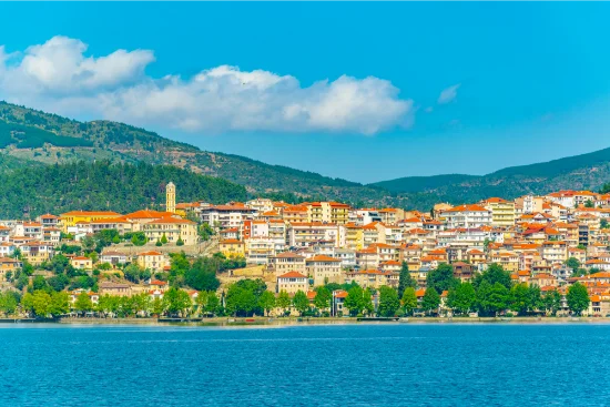 Kastoria e il lago Orestiada