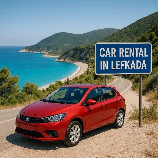 Auto a Lefkada con vista mare
