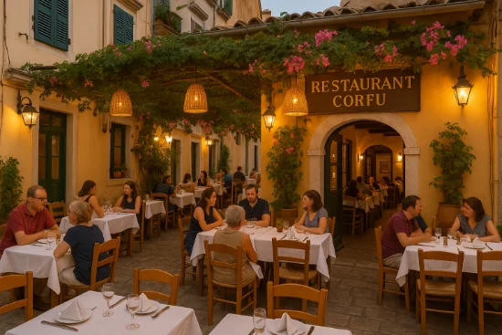 Ristorante Corfu al tramonto