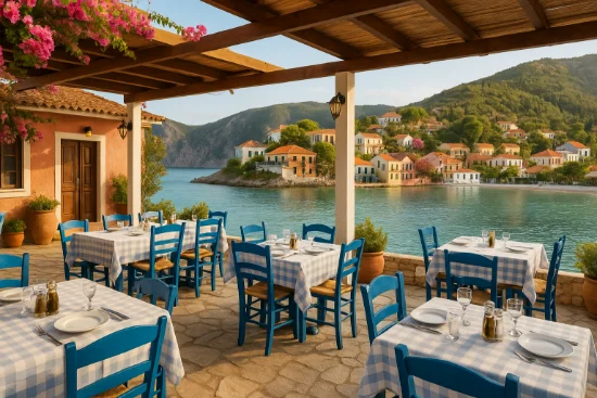 Ristorante sul mare a Cefalonia