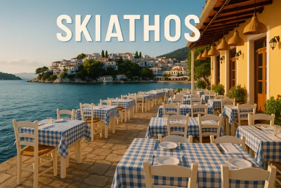 Ristorante sul mare a Skiathos (1)