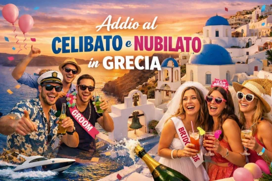 Addio al celibato e nubilato a Santorini